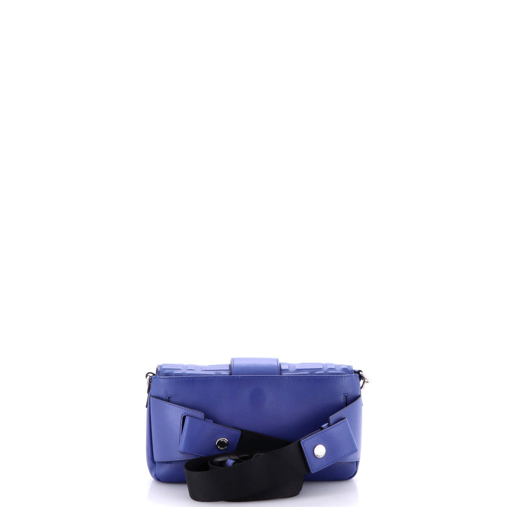 Baguette Convertible Belt Bag Zucca Embossed Leather Medium