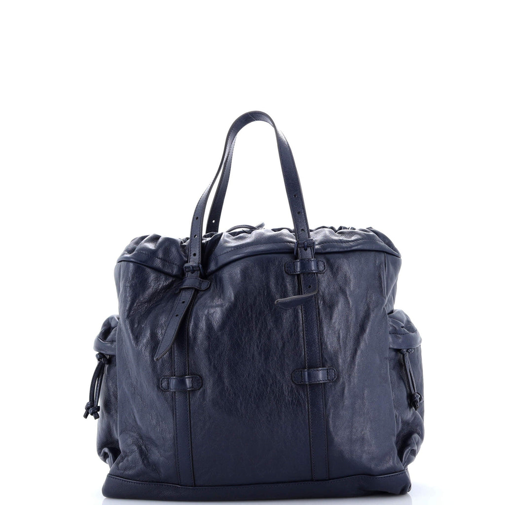 Tonal GG Drawstring Tote Leather