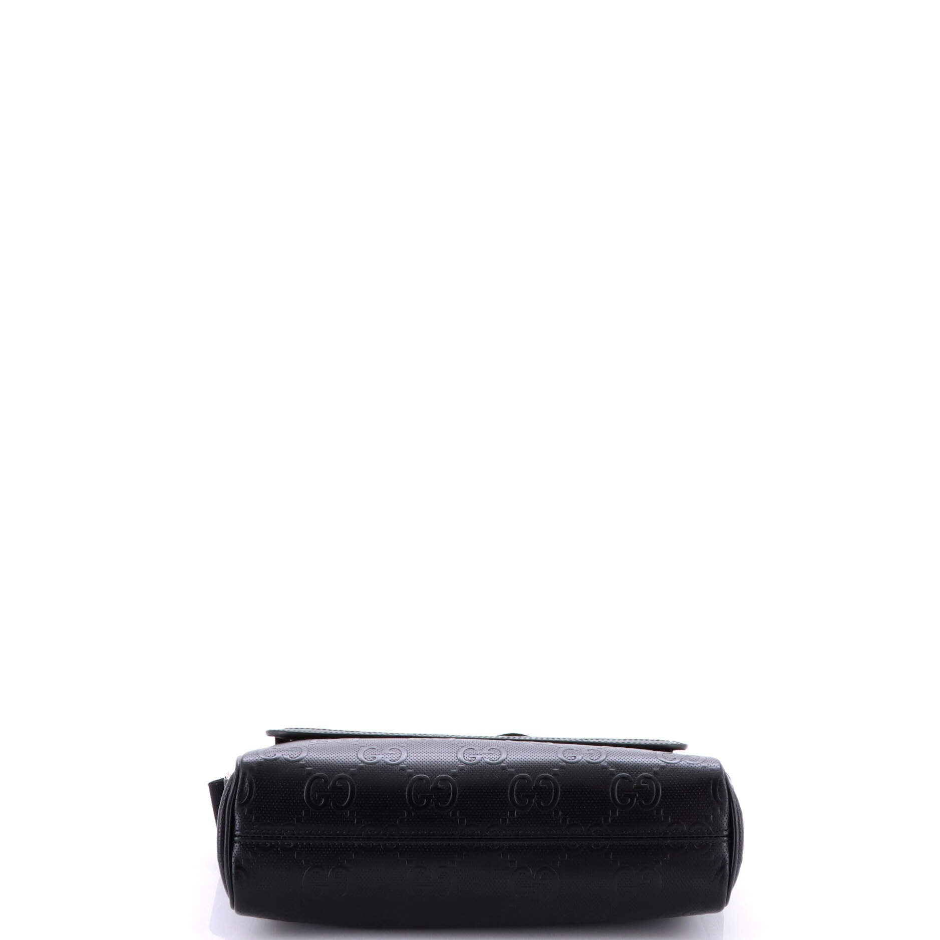 Front Pocket Messenger Bag GG Embossed Perforated Leather Medium