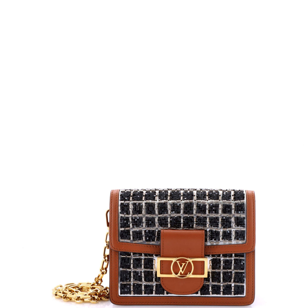 Dauphine Shoulder Bag Beaded Tweed Mini