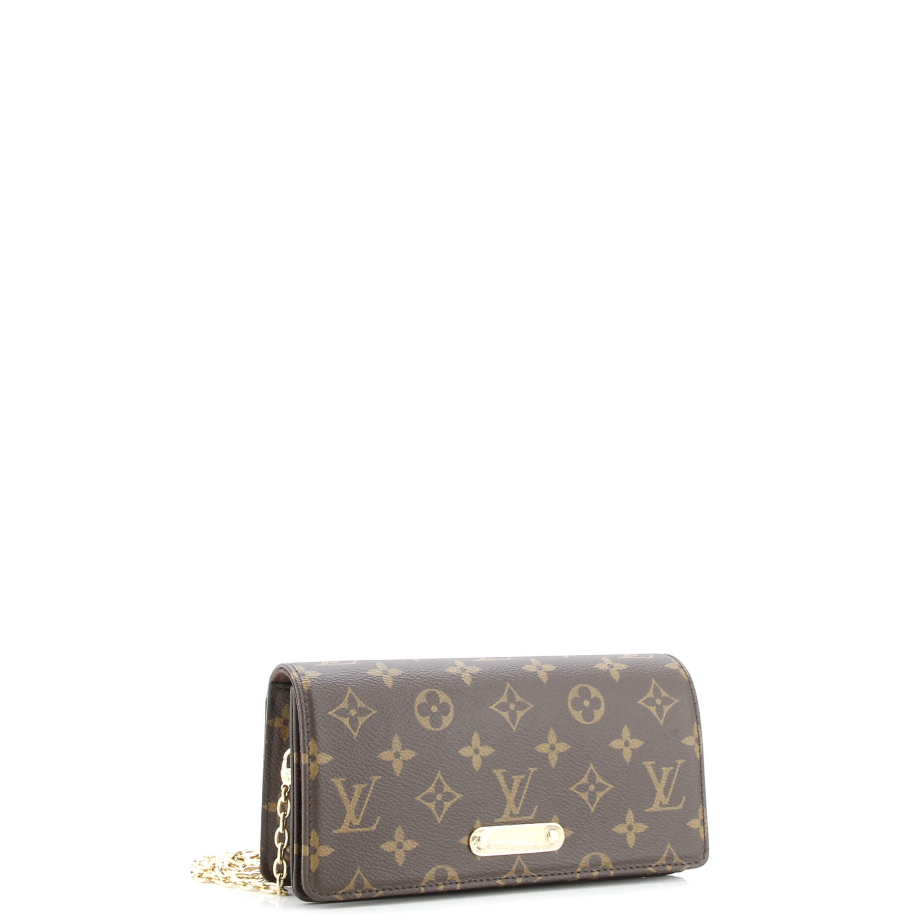 Lily Wallet on Chain Monogram Canvas