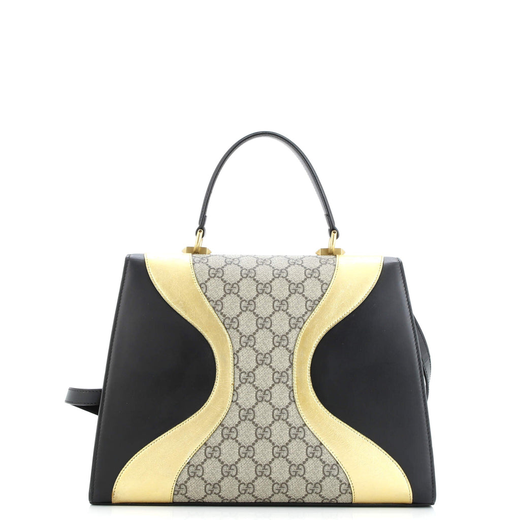 Osiride Top Handle Bag GG Coated Canvas and Leather Medium
