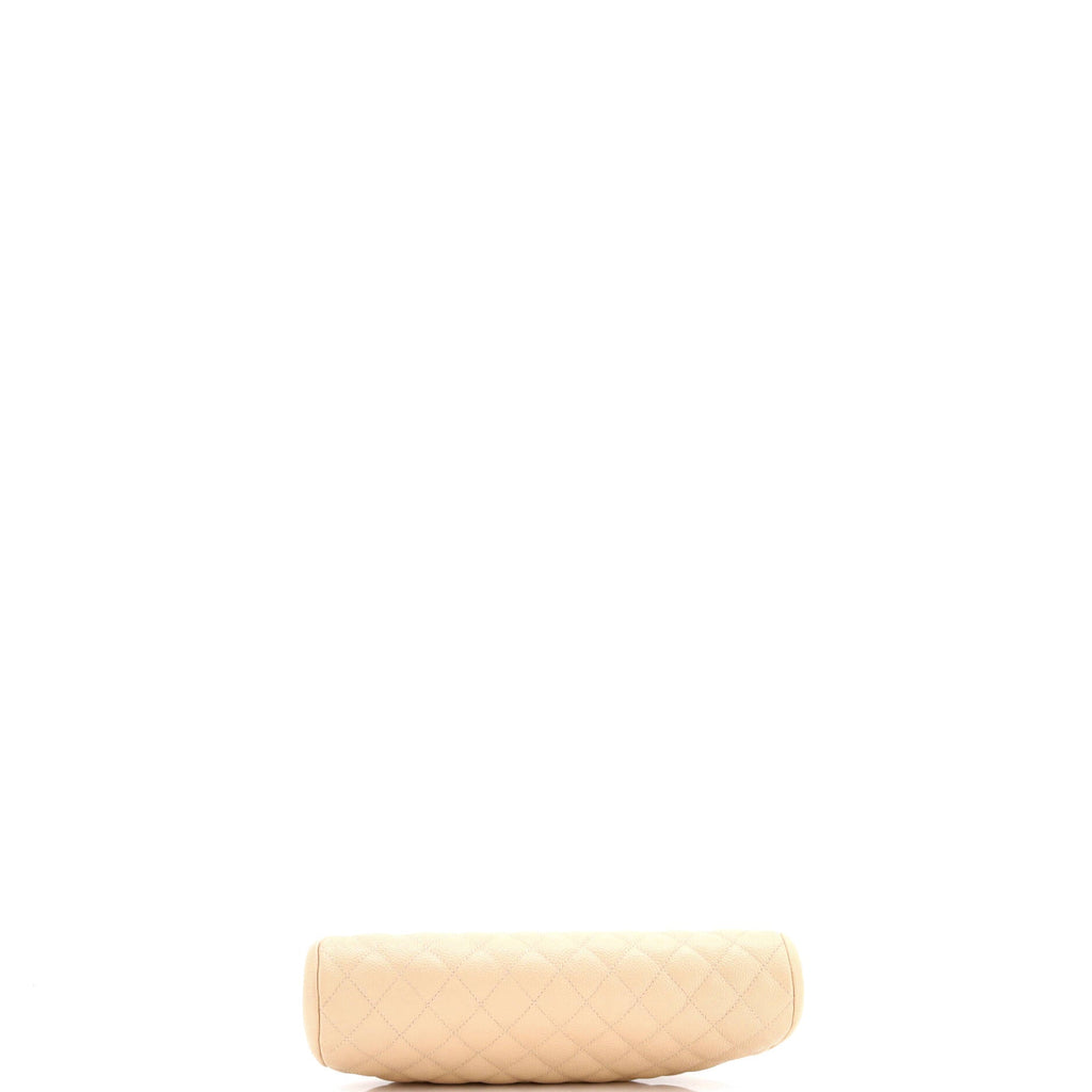 Timeless Clutch Quilted Caviar