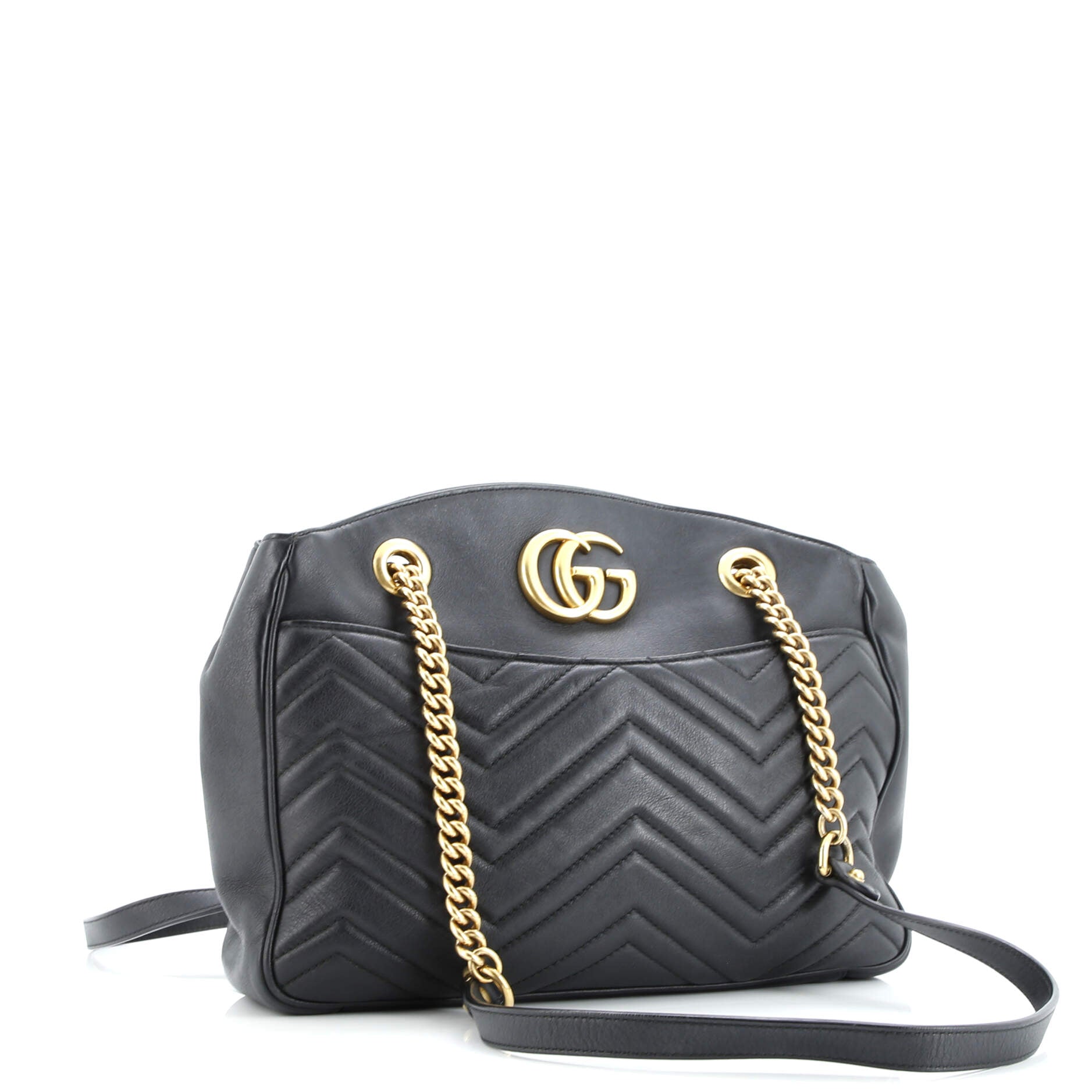 GG Marmont Chain Tote Matelasse Leather Medium
