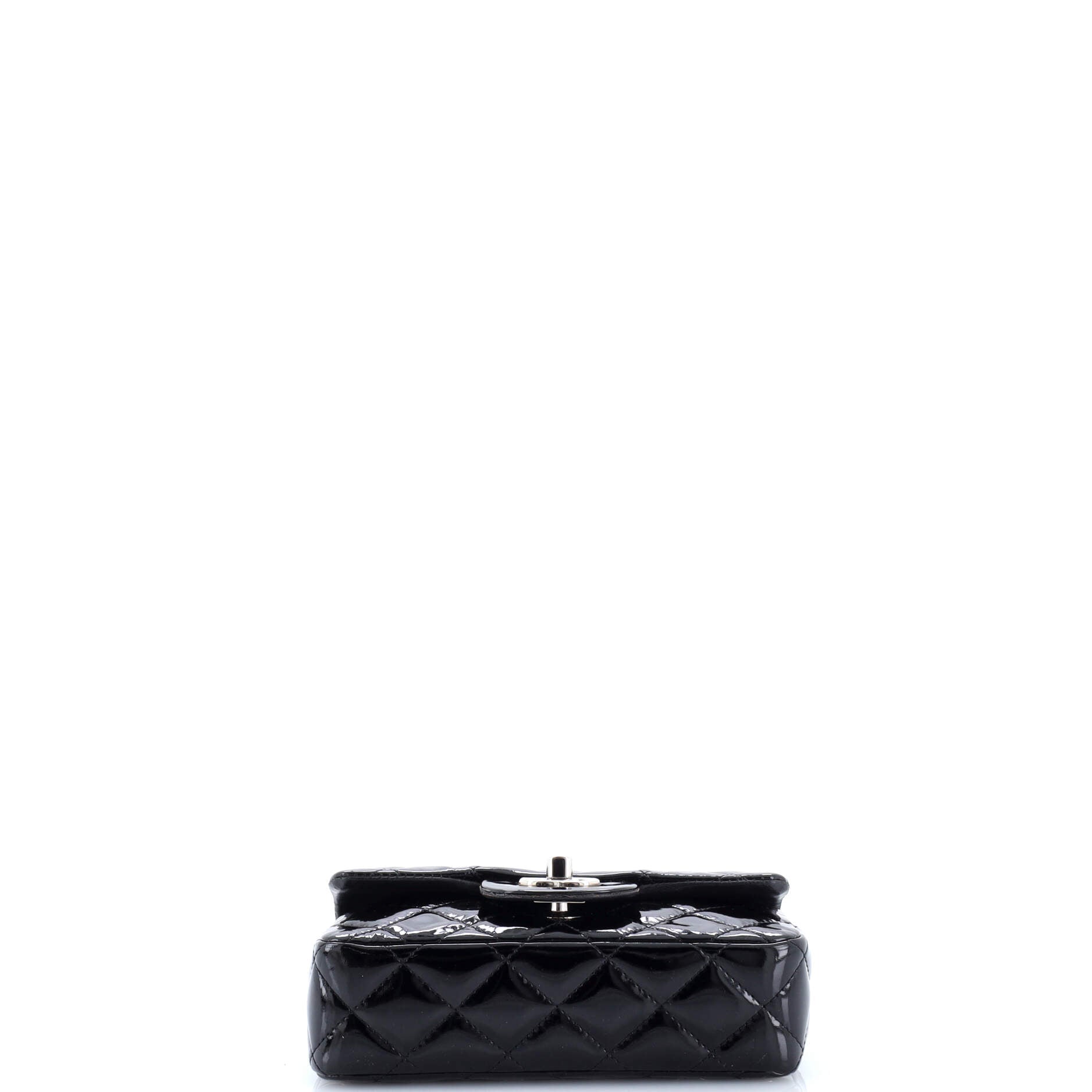 Classic Single Flap Bag Quilted Patent Extra Mini