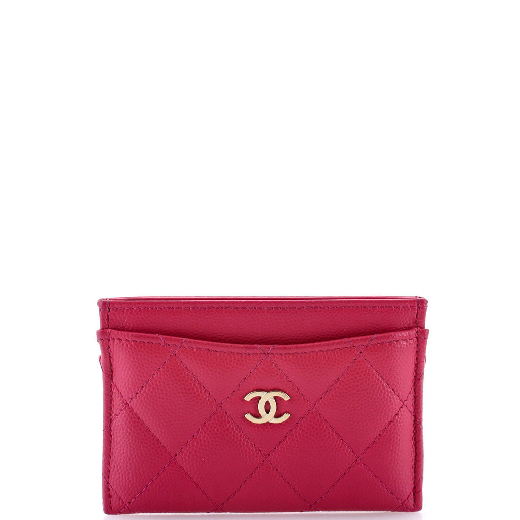 Classic Card Holder Quilted Caviar