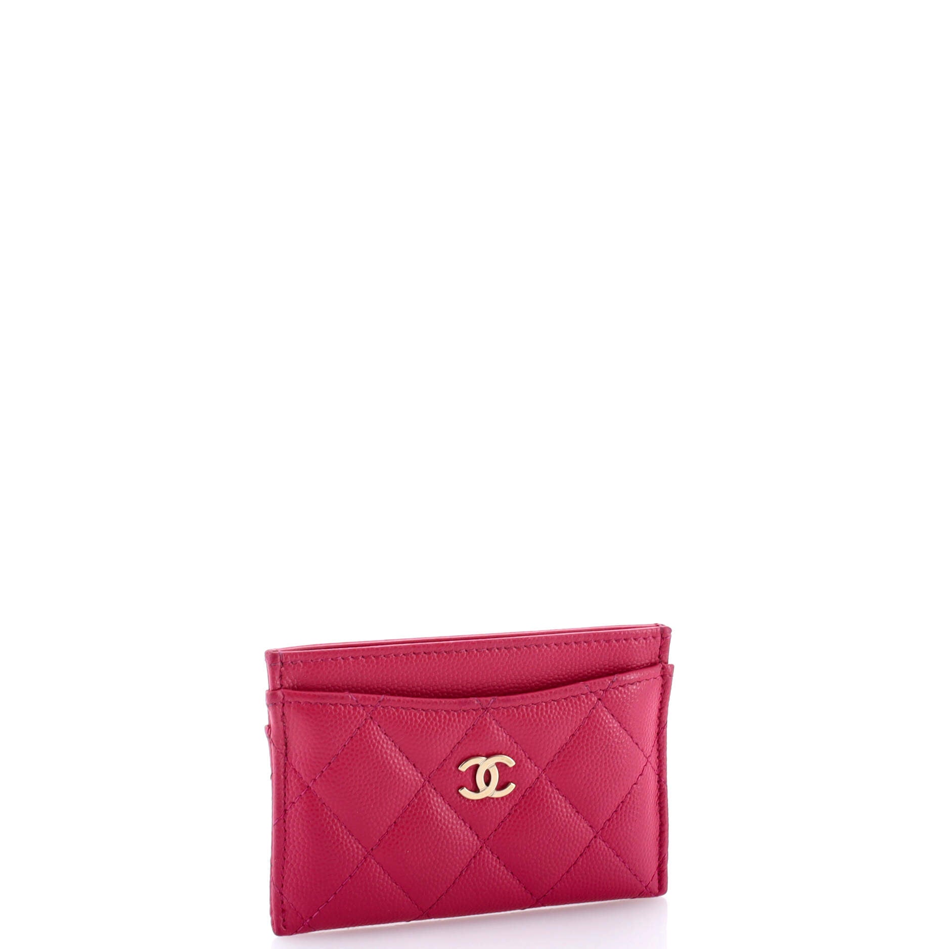 Classic Card Holder Quilted Caviar