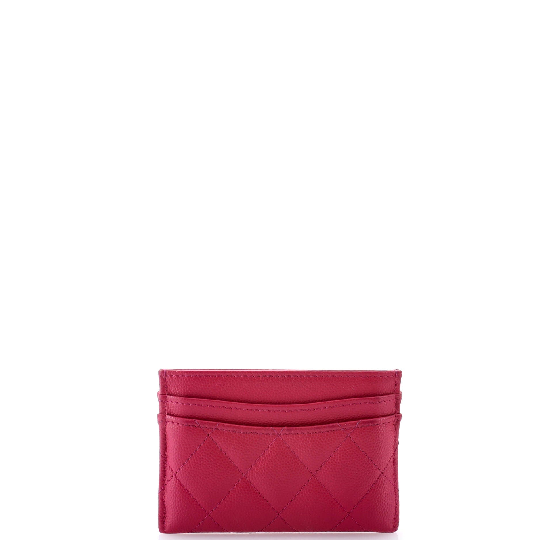 Classic Card Holder Quilted Caviar