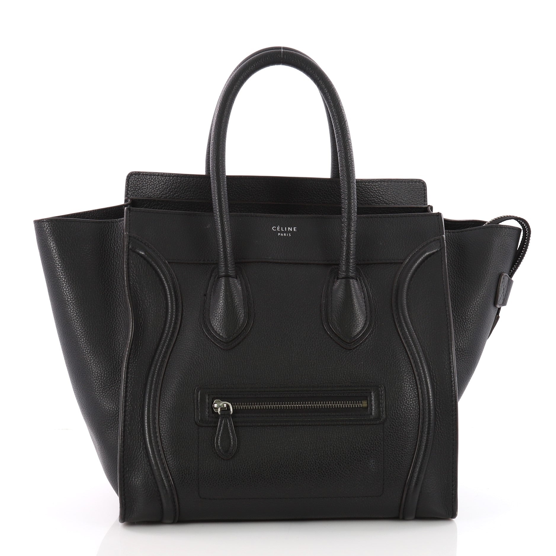 Luggage Handbag Grainy Leather Mini