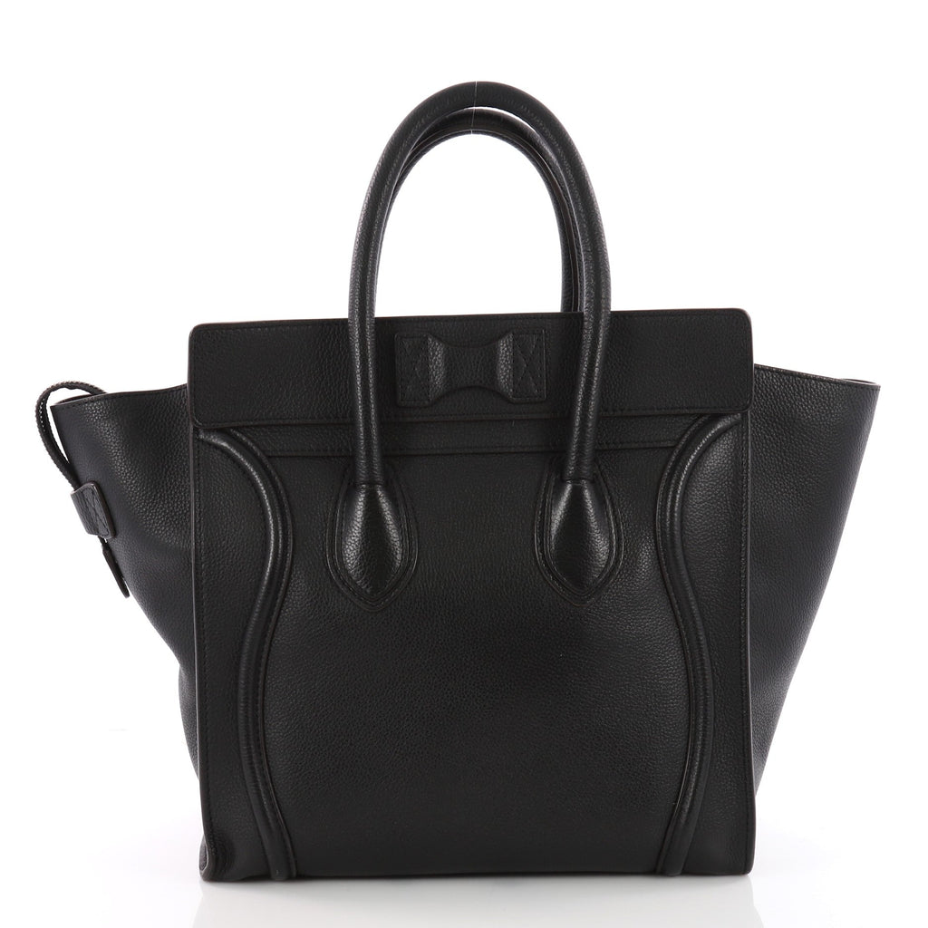 Luggage Handbag Grainy Leather Mini
