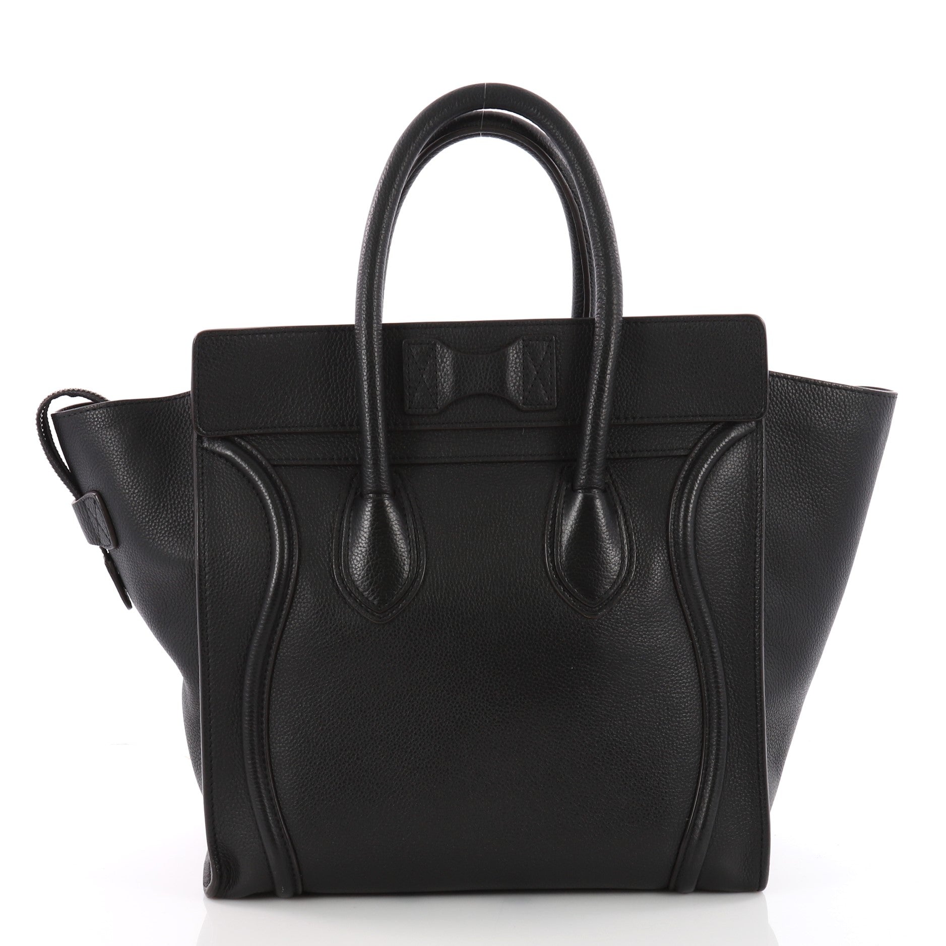 Luggage Handbag Grainy Leather Mini