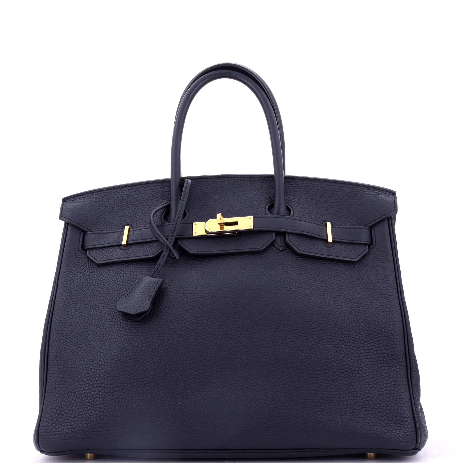 Birkin Handbag Bleu Indigo Togo with Gold Hardware 35
