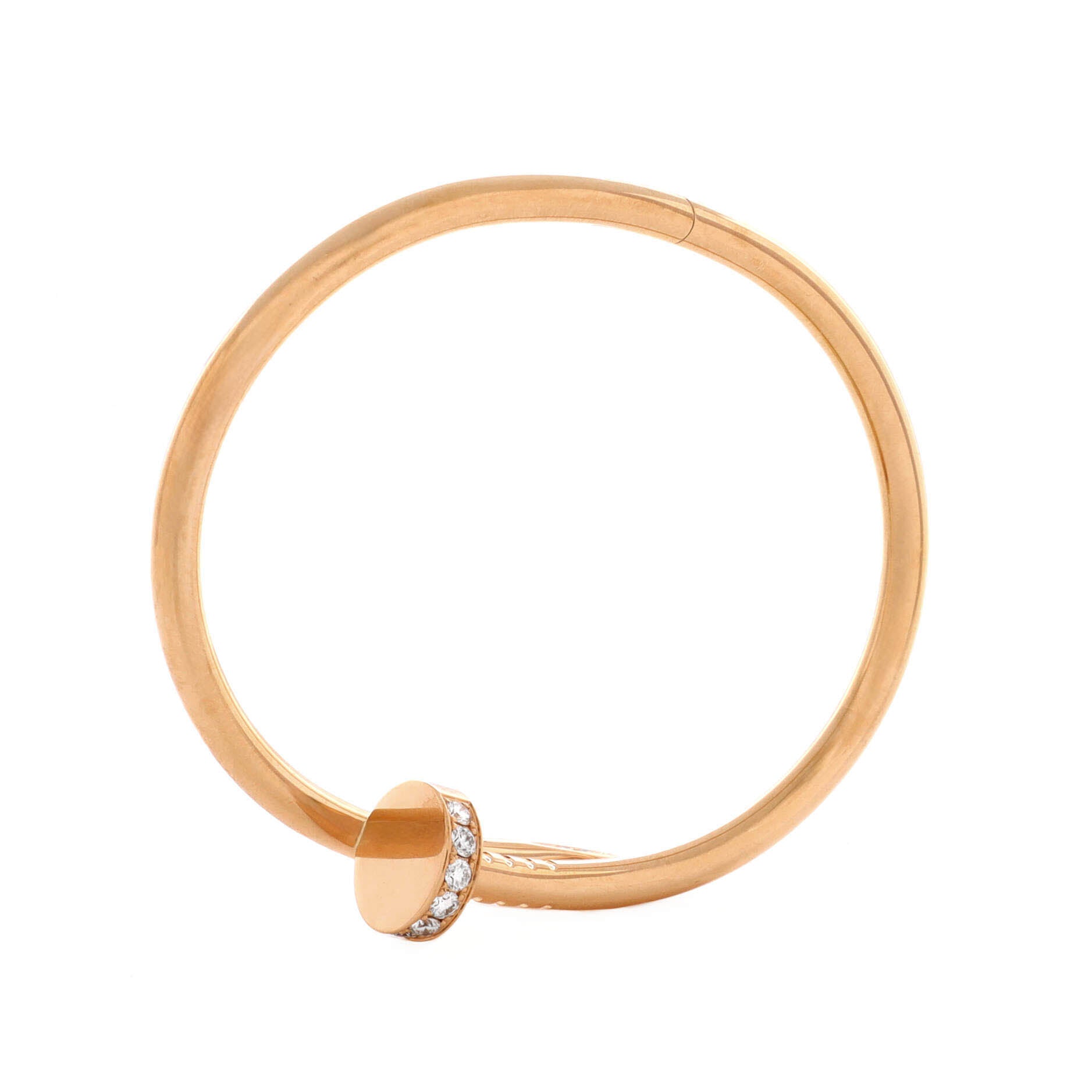 Juste un Clou Bracelet 18K Rose Gold with Diamonds Classic