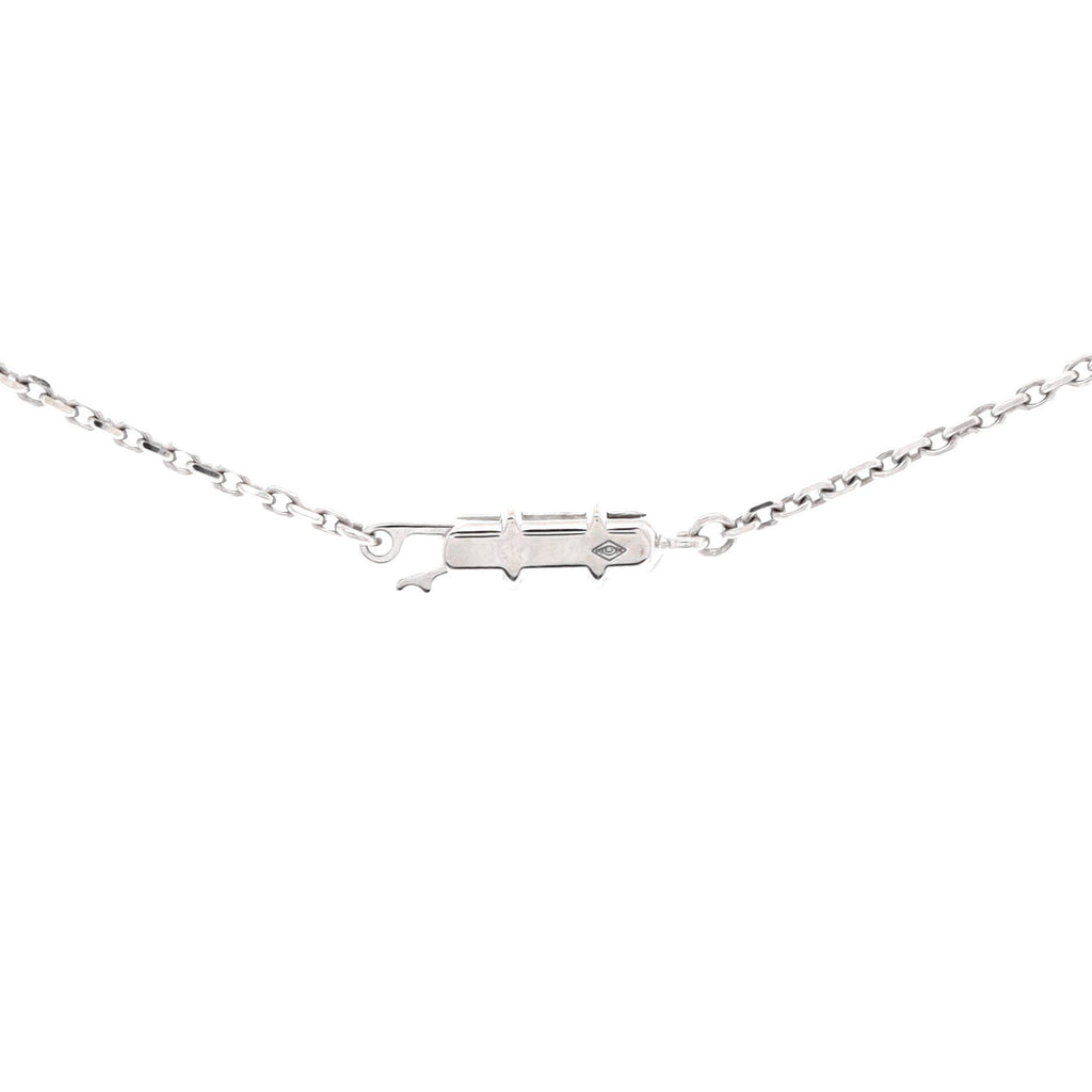 C Heart de Cartier Pendant Necklace 18K White Gold with Pave Diamonds