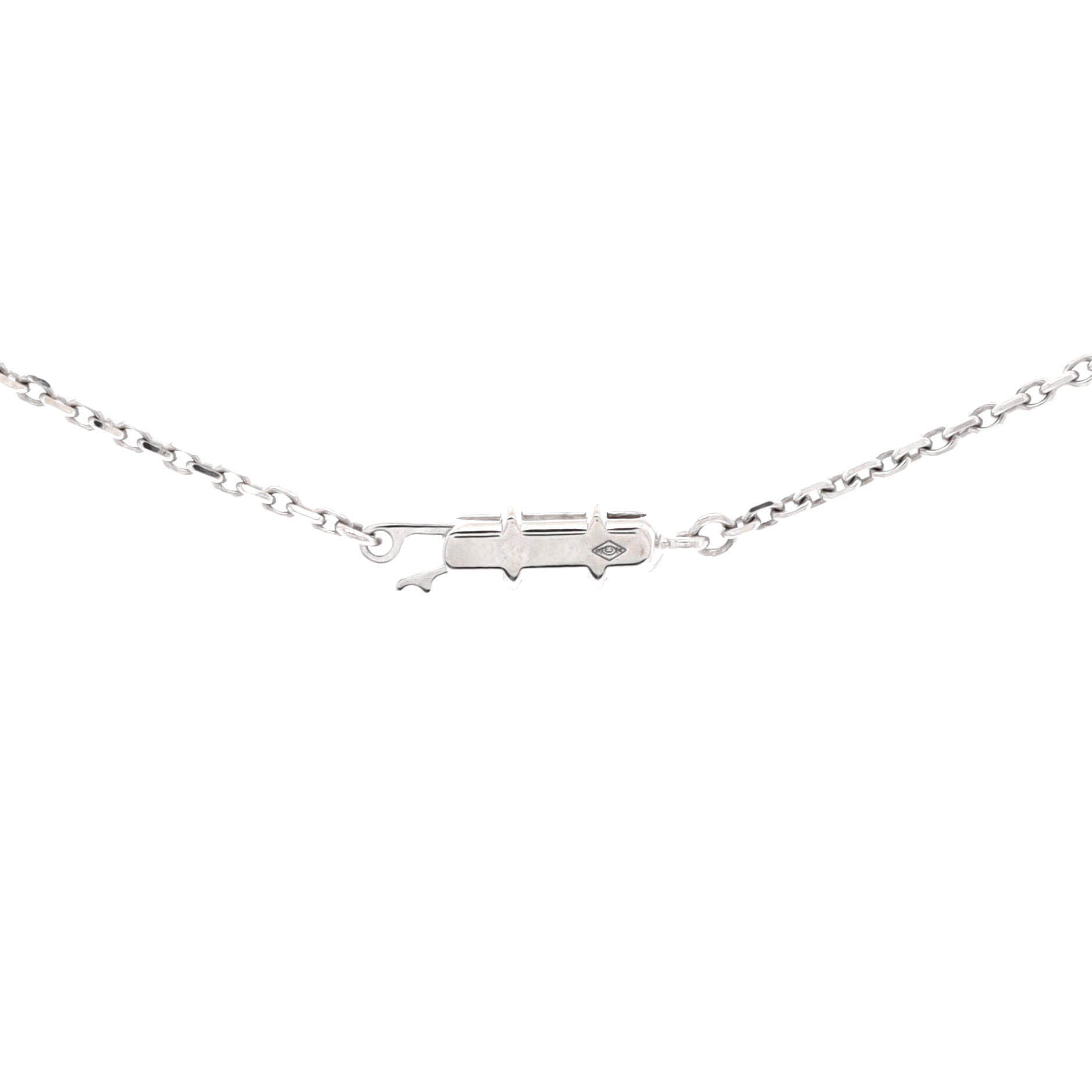 C Heart de Cartier Pendant Necklace 18K White Gold with Pave Diamonds