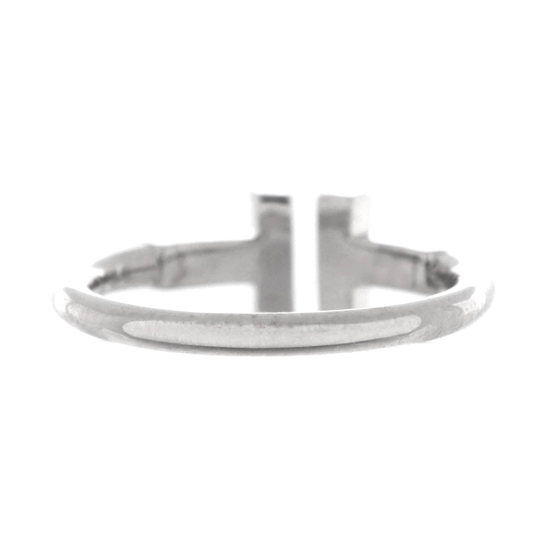 T Wire Ring 18K White Gold