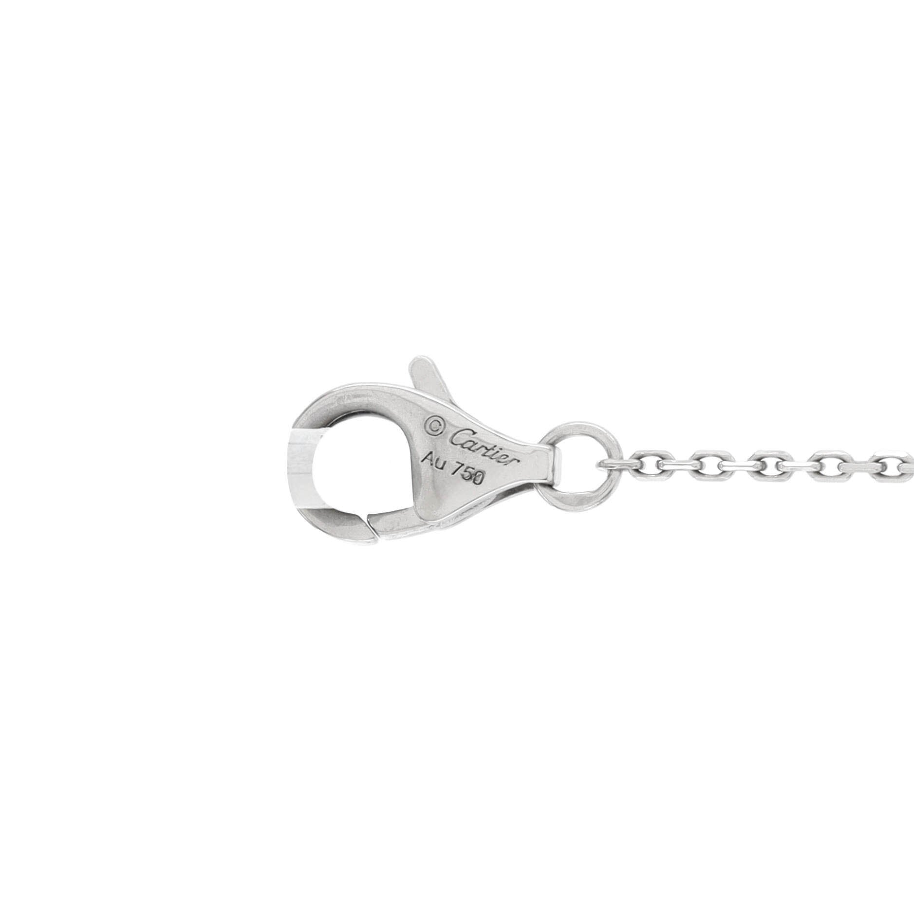 Cross Pendant Necklace 18K White Gold with Diamonds