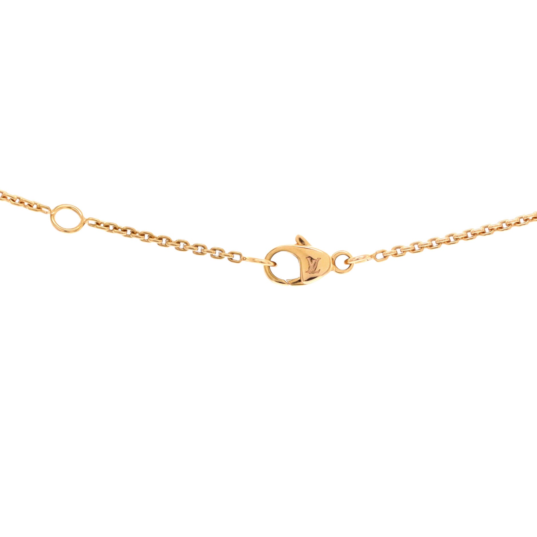 Monogram Idylle Necklace 18K Rose Gold with Diamond
