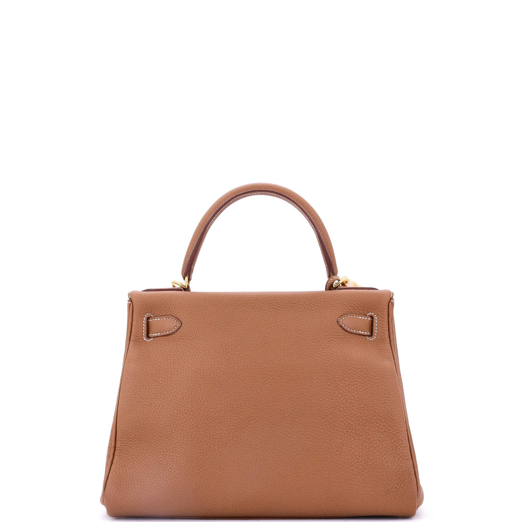 Kelly Handbag Gold Togo with Gold Hardware 28