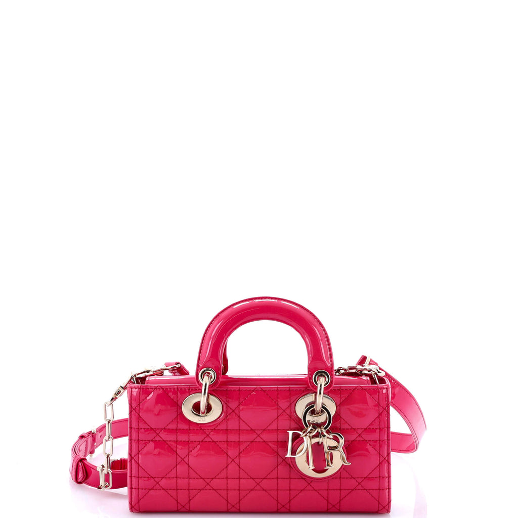 Lady D-Joy Bag Cannage Quilt Patent Small
