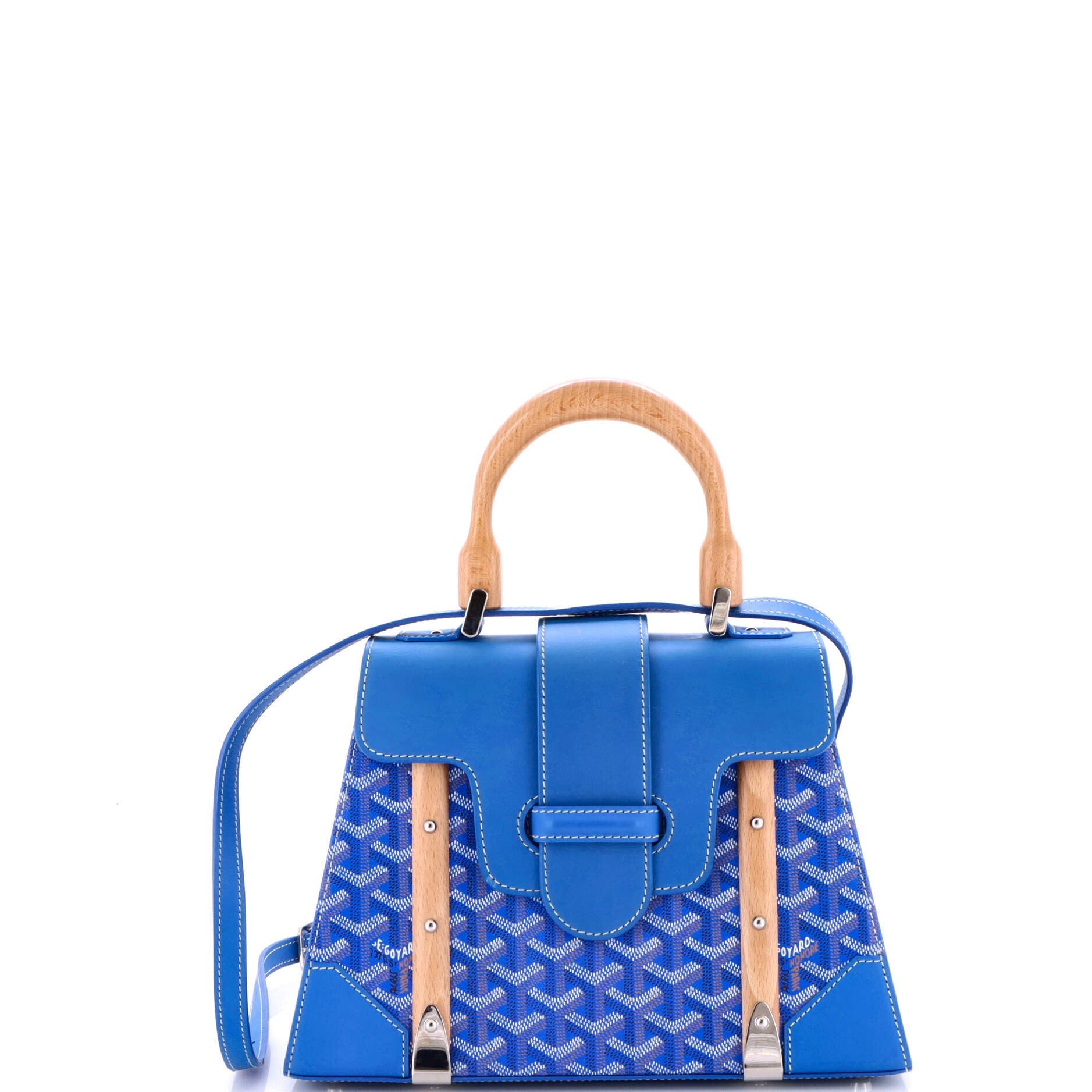 Saigon Top Handle Bag Coated Canvas with Leather PM