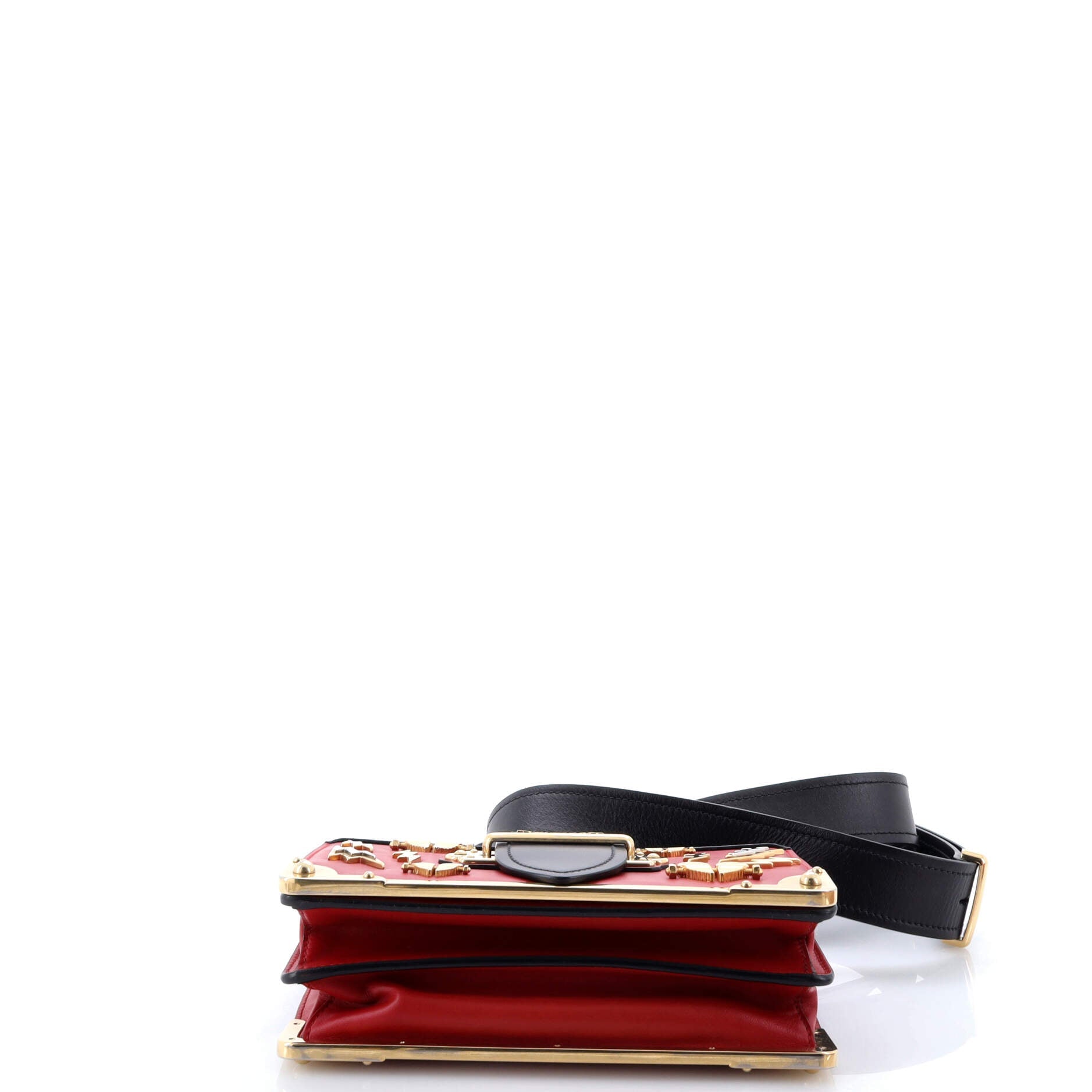 Cahier Crossbody Bag Embellished Leather Small