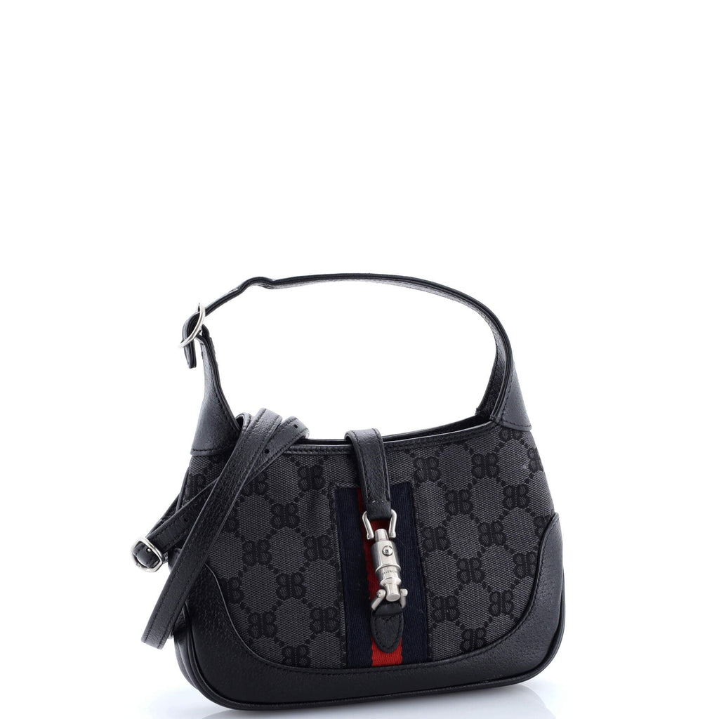 x Gucci The Hacker Project Jackie 1961 Hobo BB Canvas Mini