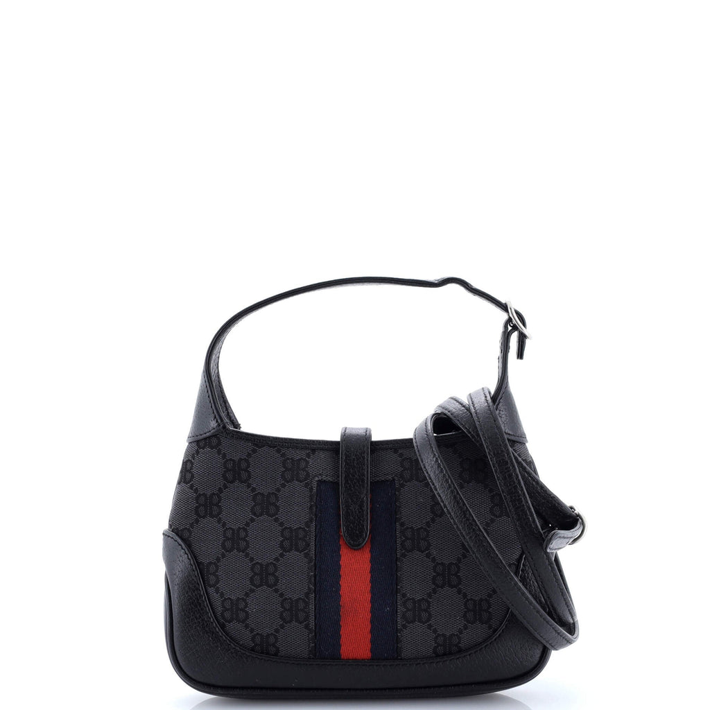 x Gucci The Hacker Project Jackie 1961 Hobo BB Canvas Mini
