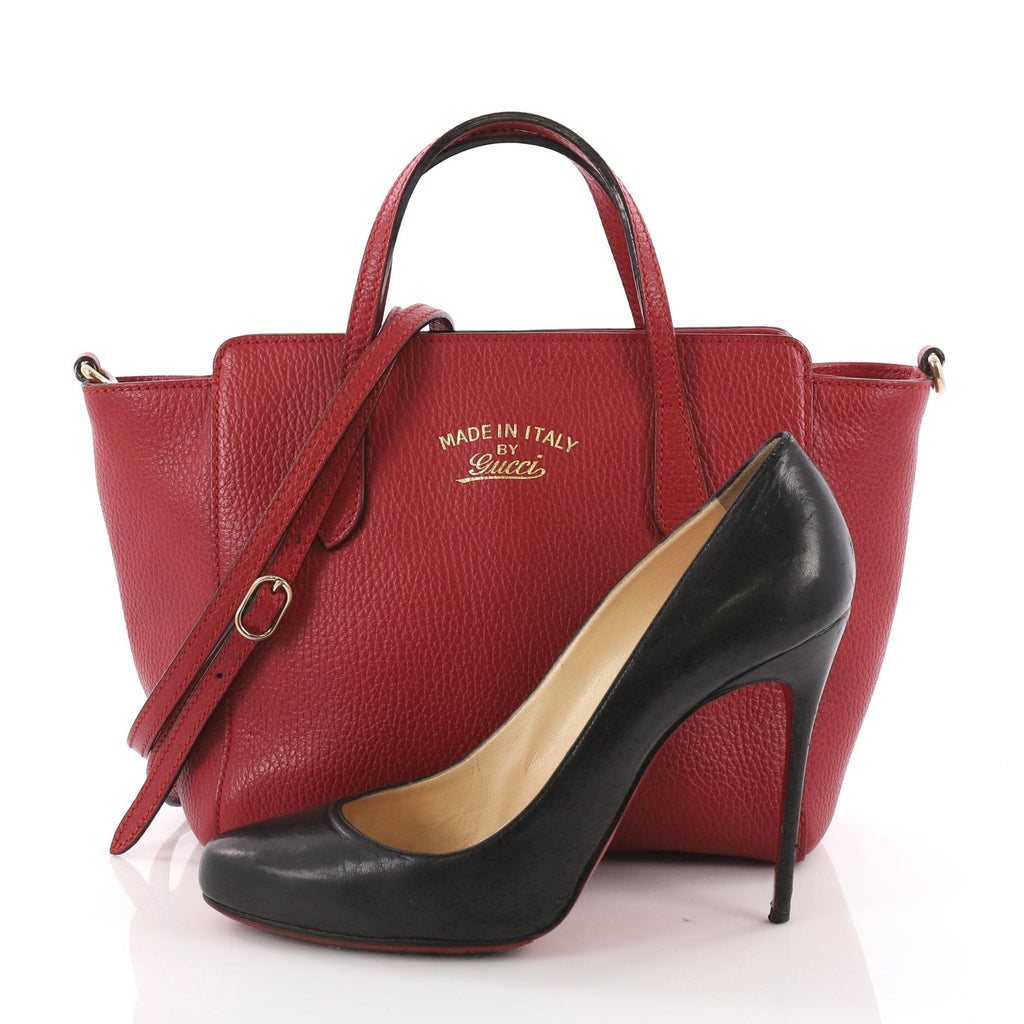 Swing Crossbody Bag Pebbled Leather Mini