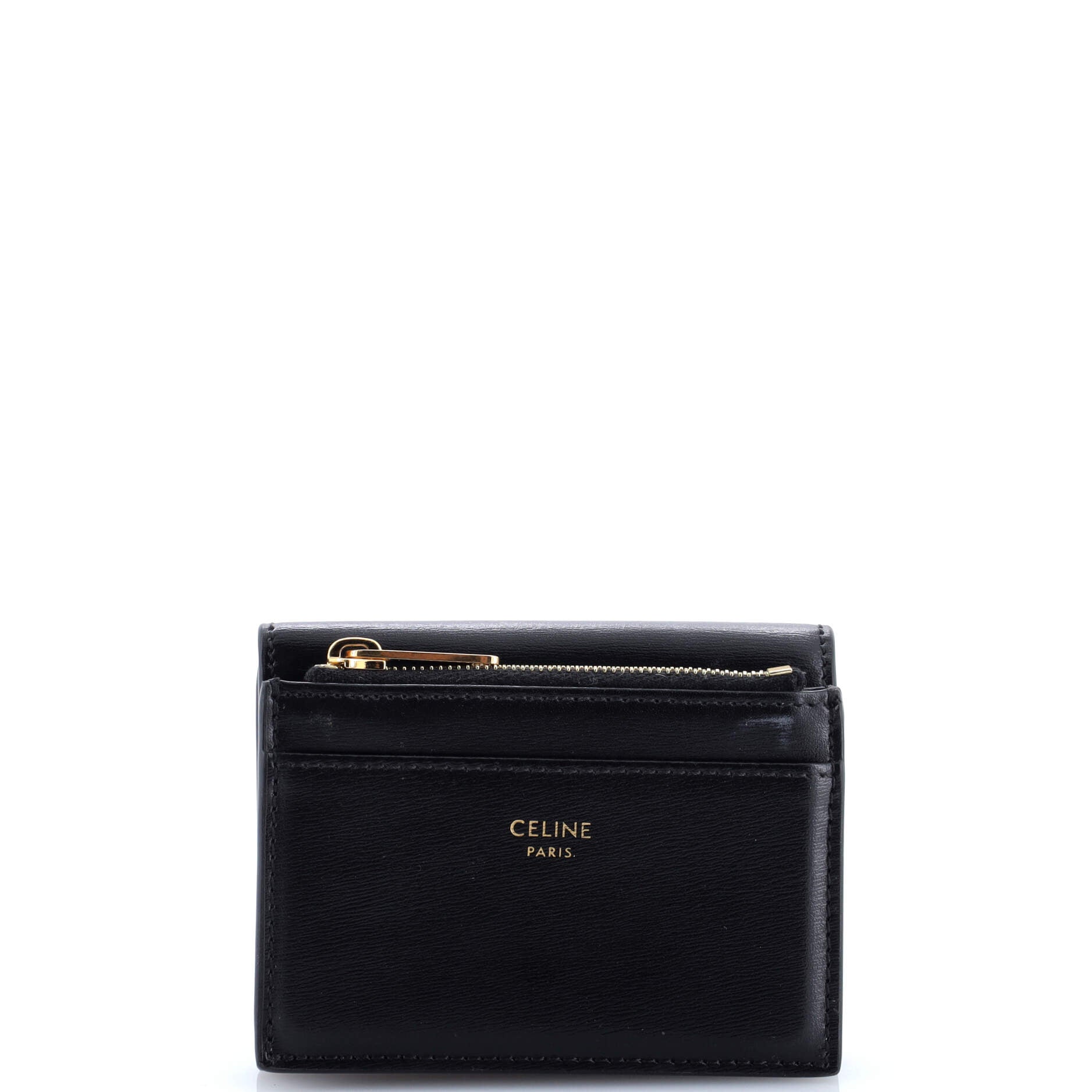 Triomphe Trifold Wallet Leather Small