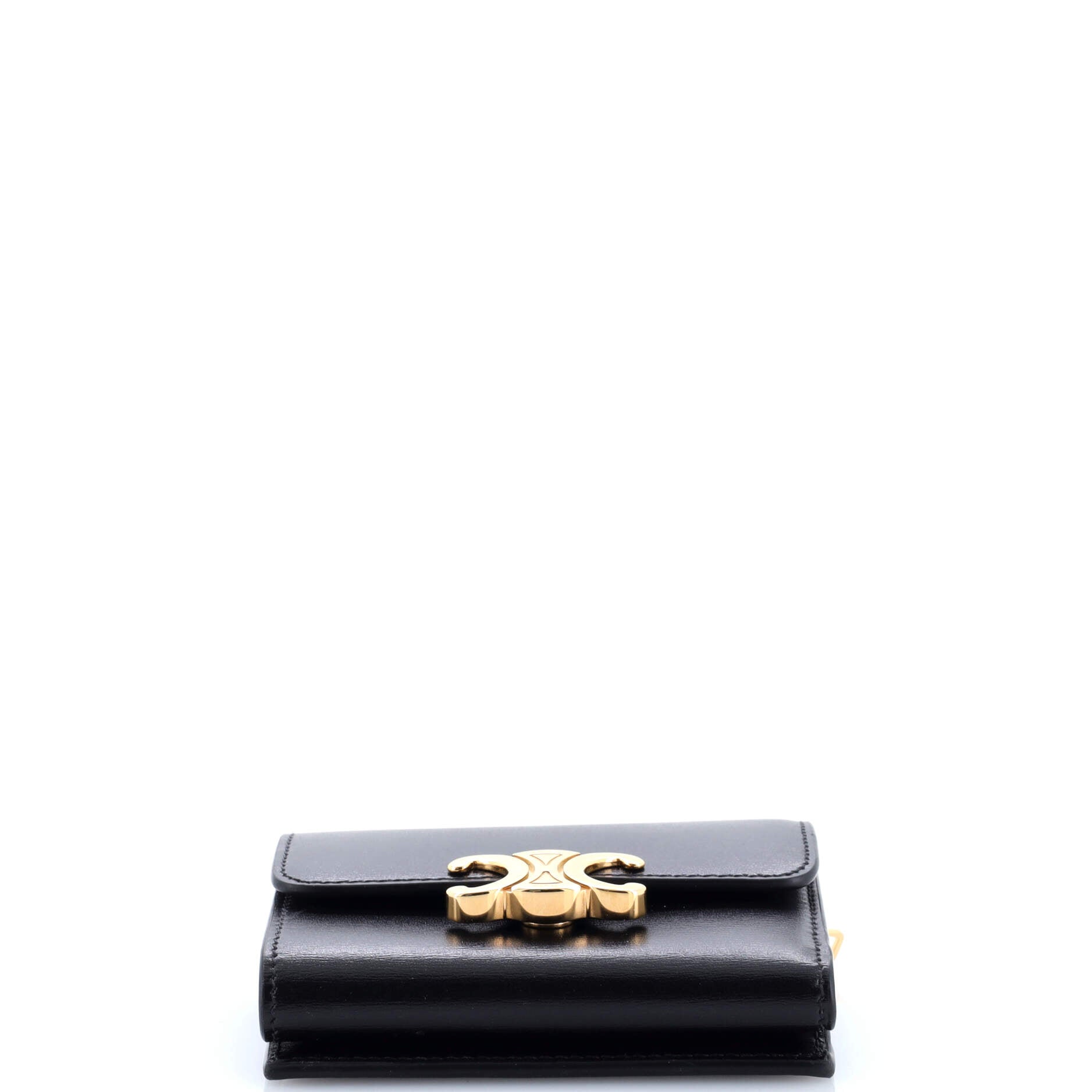 Triomphe Trifold Wallet Leather Small