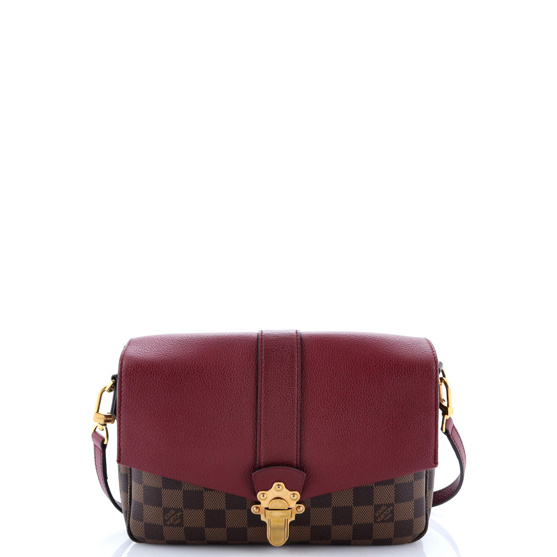 Clapton Handbag Damier and Leather PM