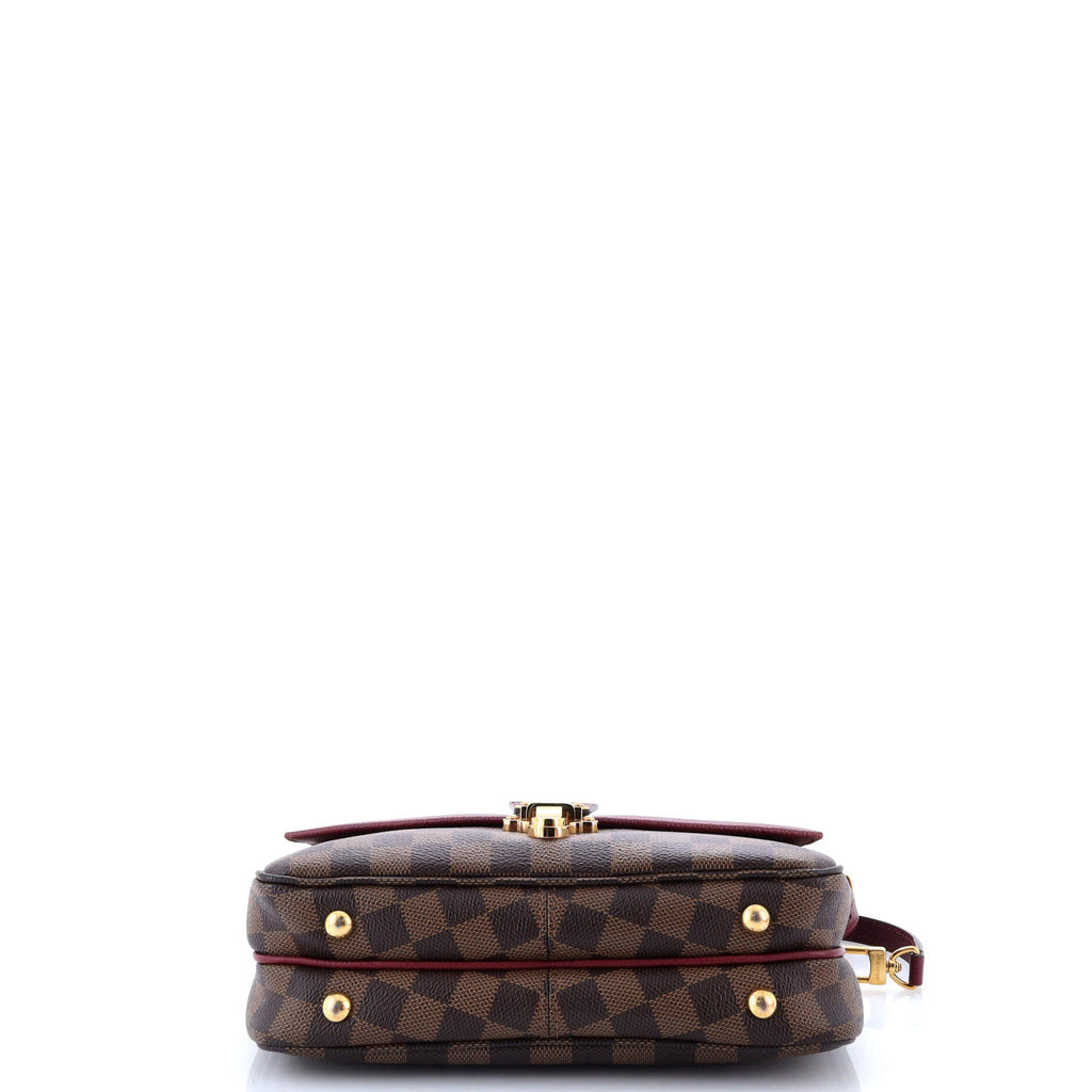 Clapton Handbag Damier and Leather PM