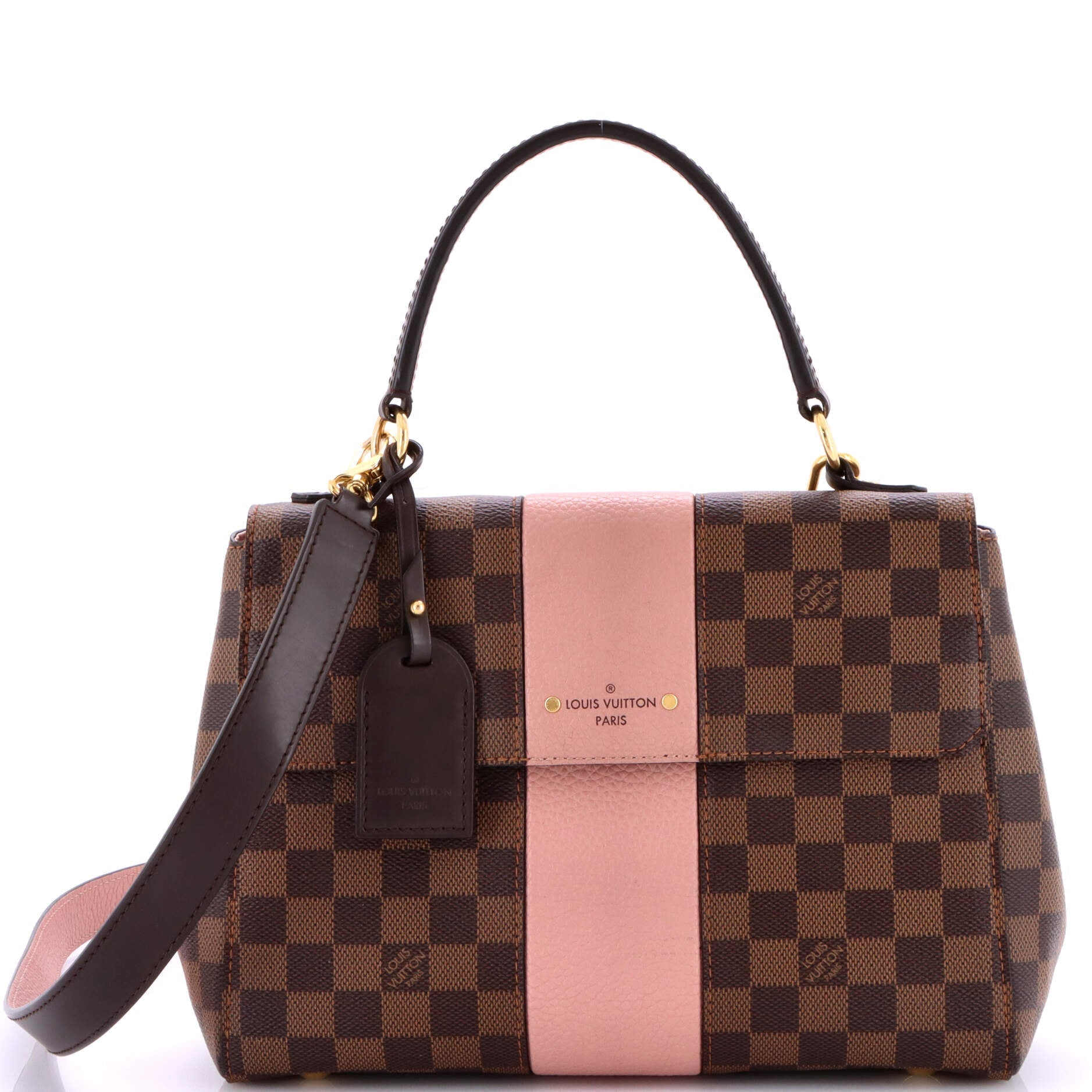 Bond Street Handbag Damier with Leather MM