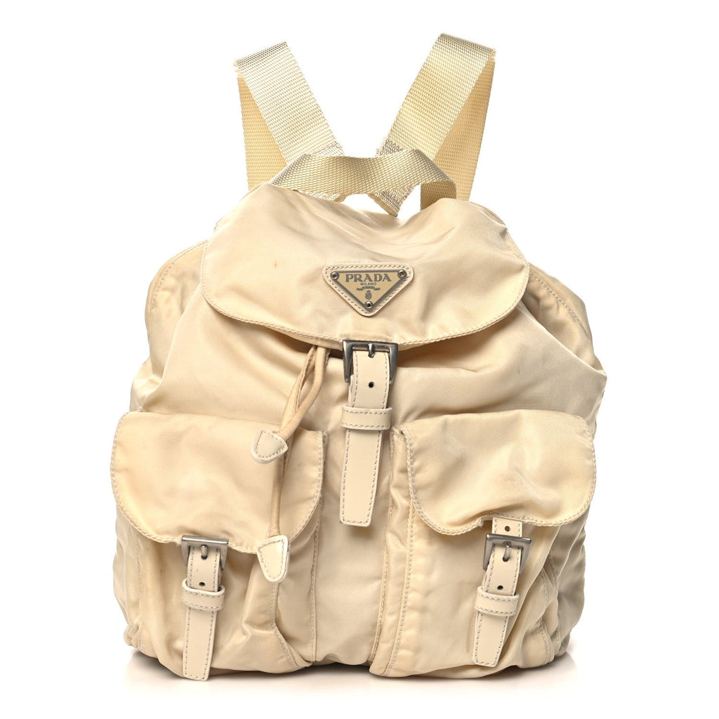 Tessuto Nylon Small Backpack Sabbia