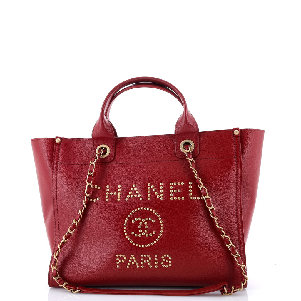 Deauville Tote Studded Caviar Small