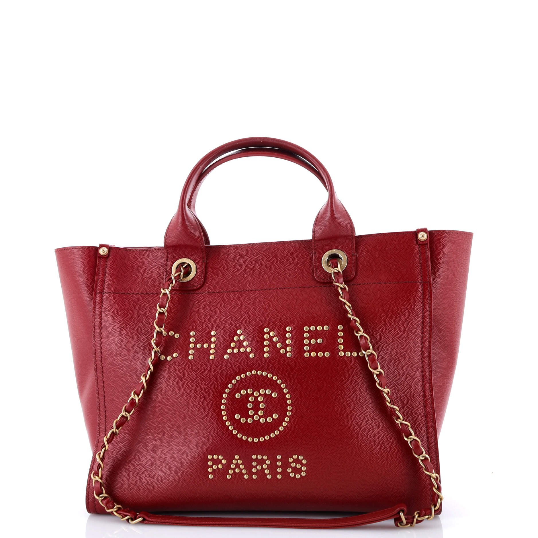 Deauville Tote Studded Caviar Small