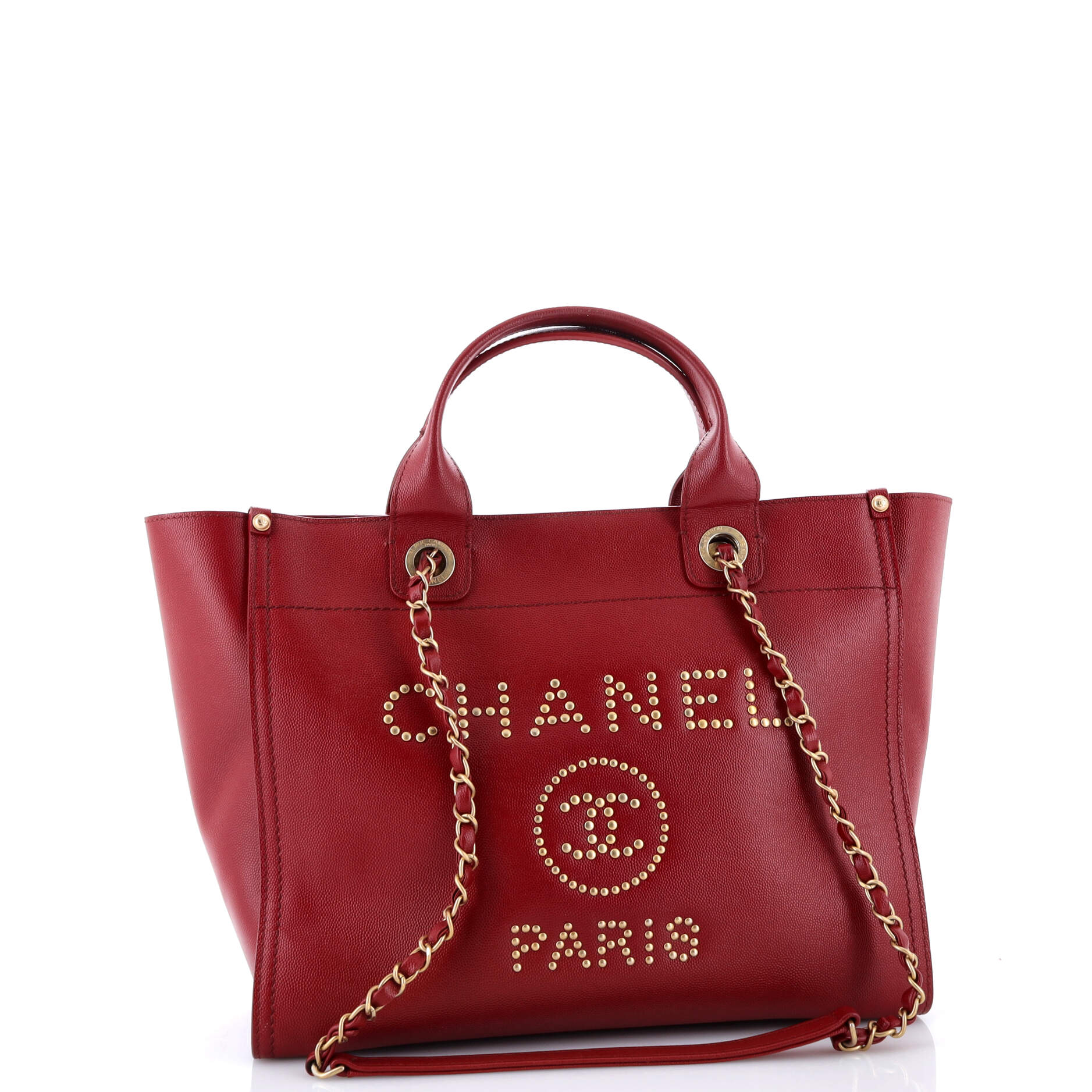 Deauville Tote Studded Caviar Small