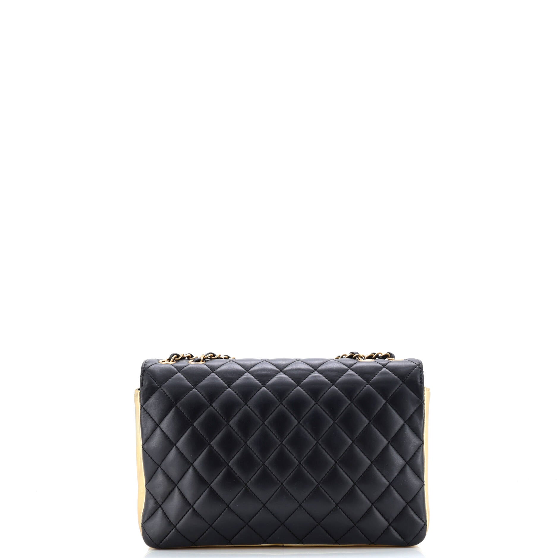 CC Chic Double Flap Bag Quilted Lambskin Medium