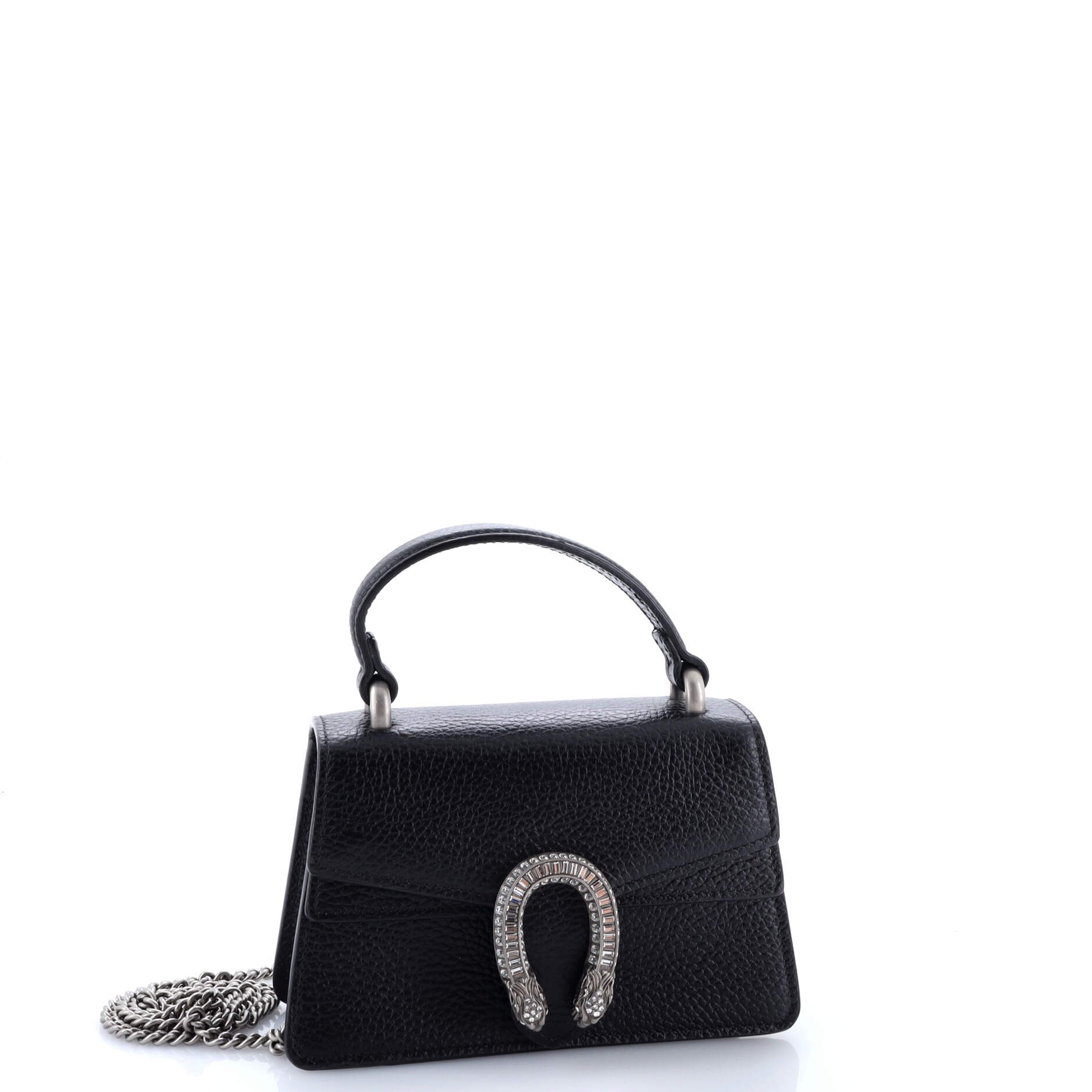 Dionysus Top Handle Bag Leather with Crystals Mini