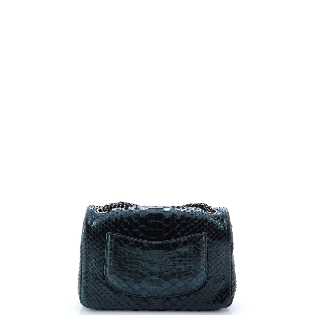 Classic Single Flap Bag Python Mini