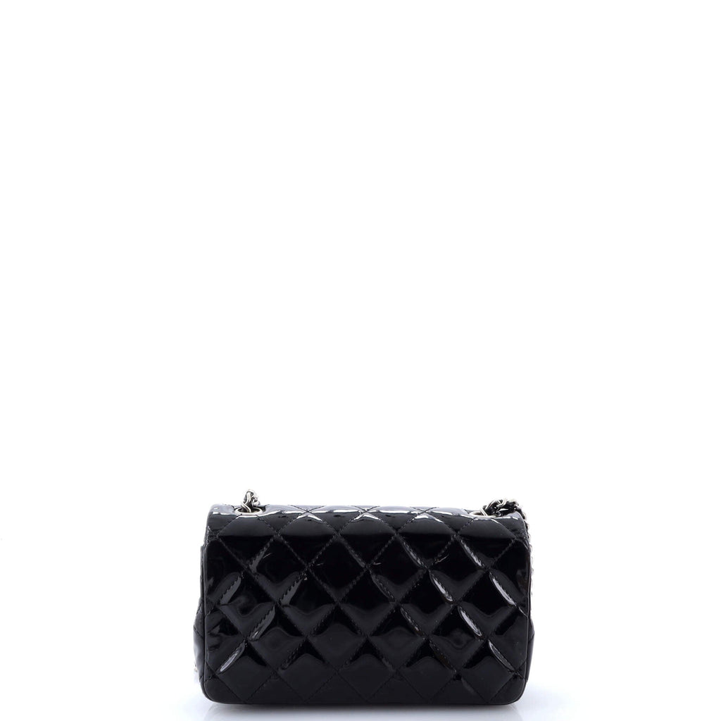 Classic Single Flap Bag Quilted Patent Extra Mini