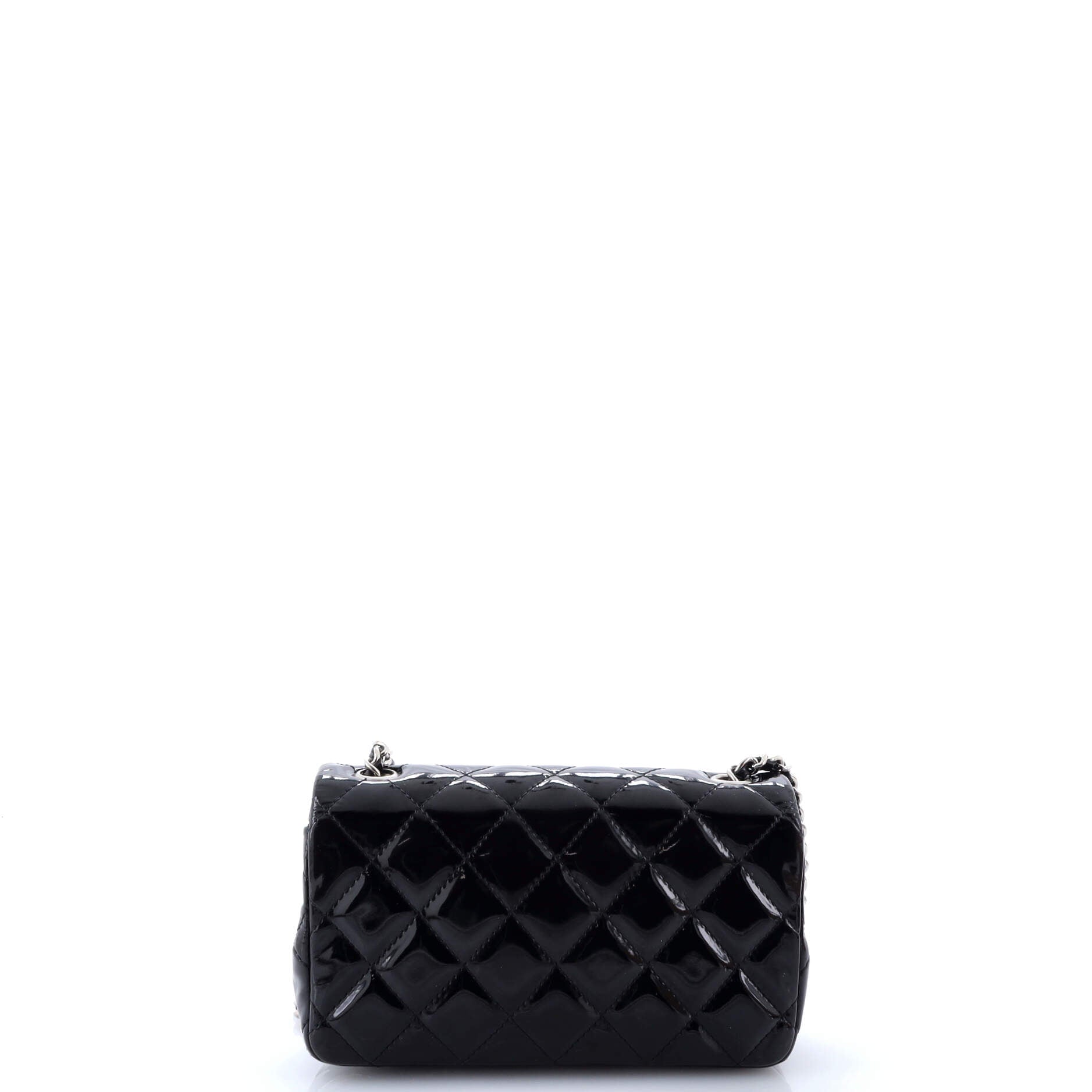 Classic Single Flap Bag Quilted Patent Extra Mini