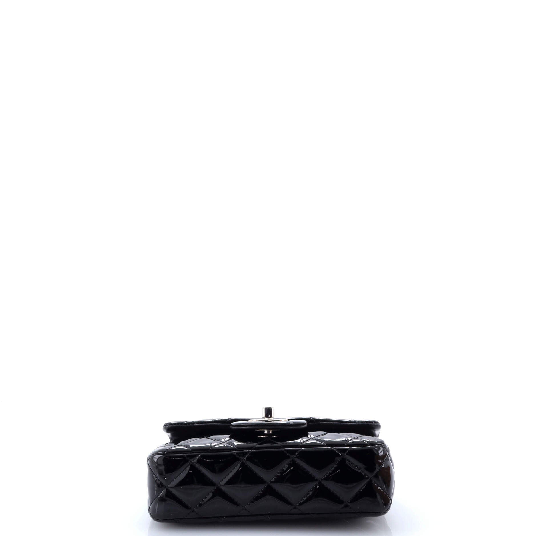 Classic Single Flap Bag Quilted Patent Extra Mini