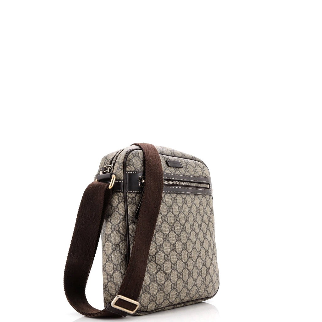 Front Zip Messenger GG Coated Canvas Medium