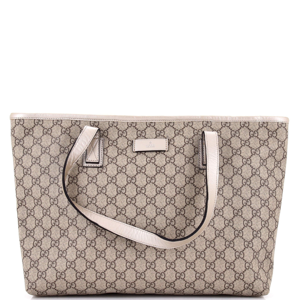 Plus Tote GG Coated Canvas with Leather Medium