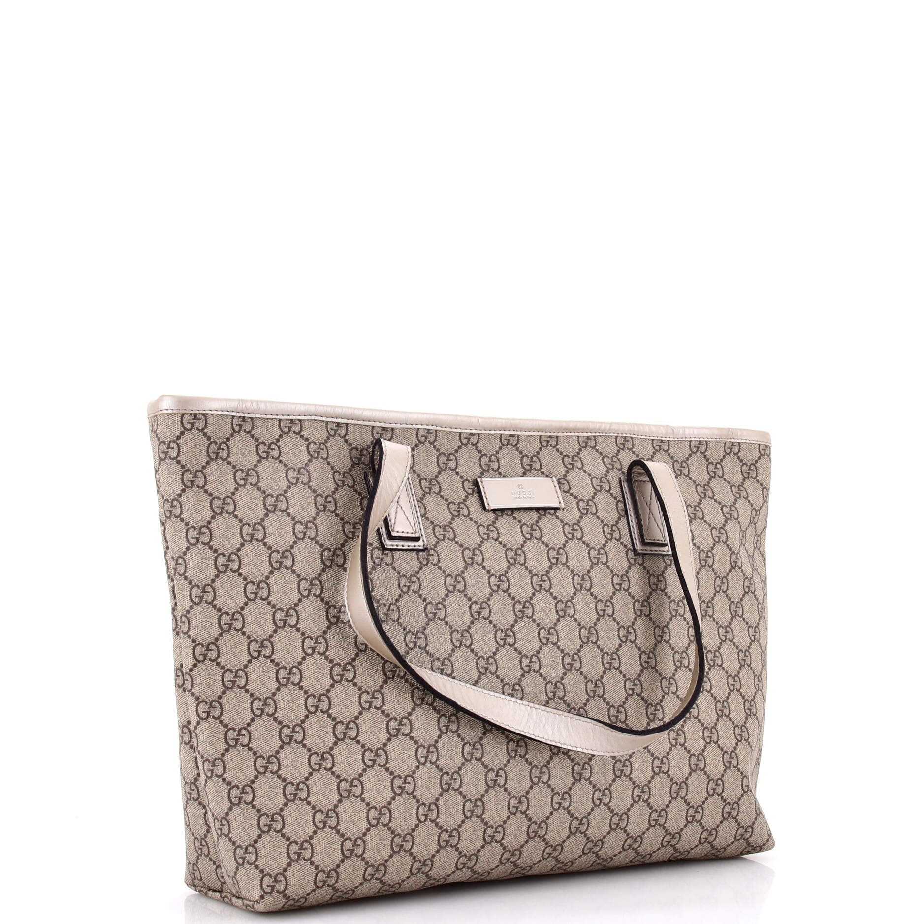 Plus Tote GG Coated Canvas with Leather Medium