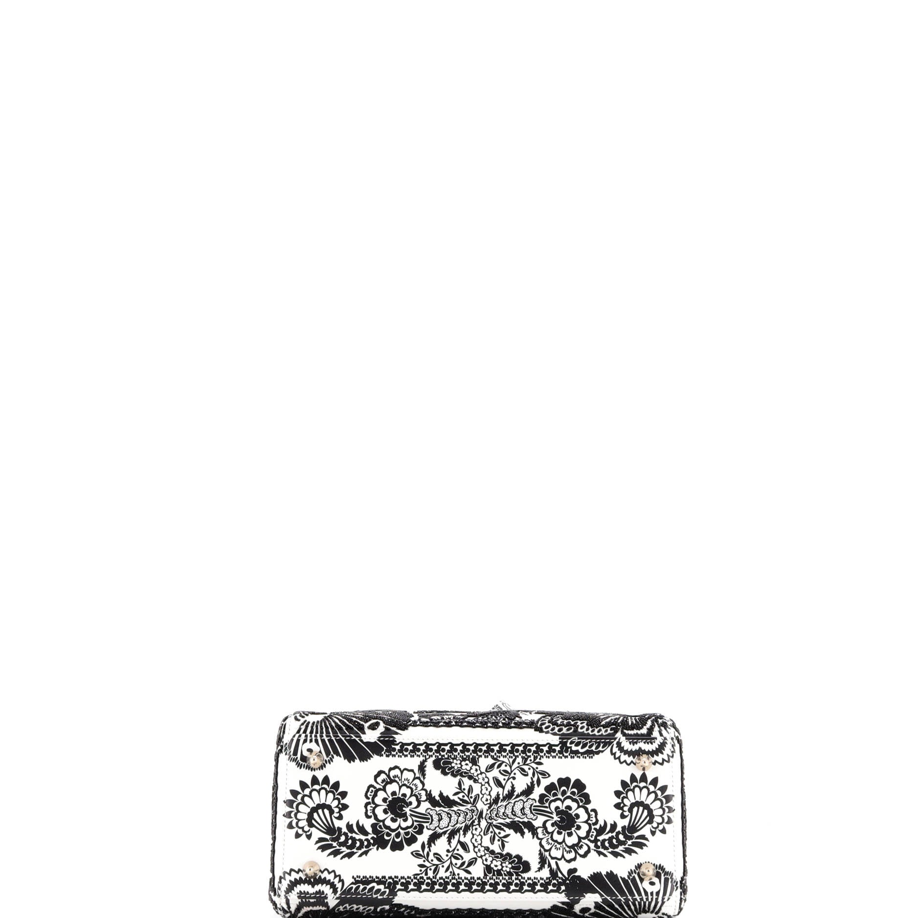 Lady Dior Bag Embroidered and Beaded Leather Medium