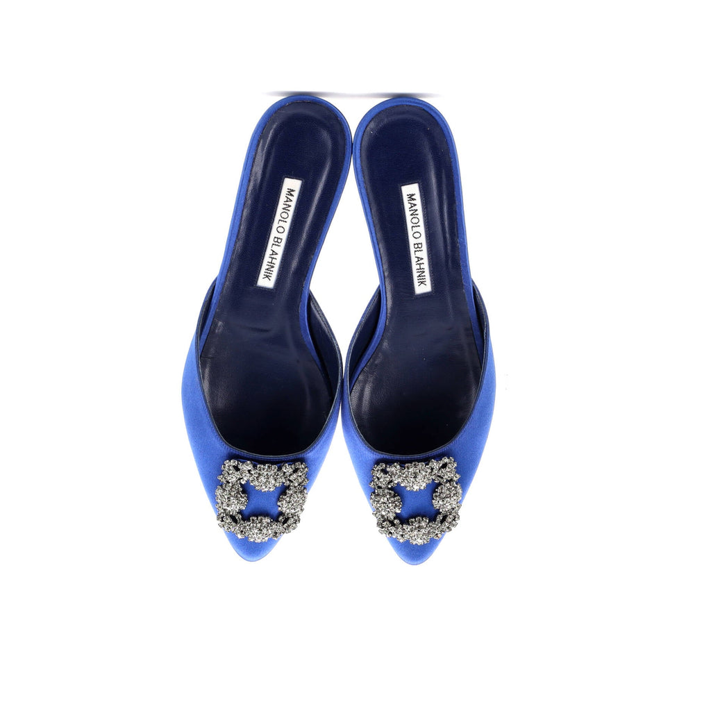 Women's Hangisi Flat Mules Satin