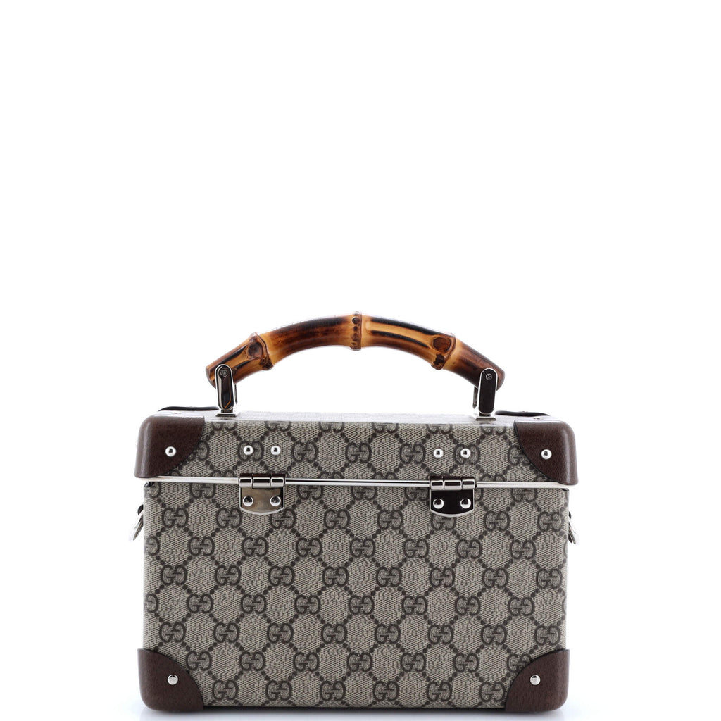 Bamboo Globe-Trotter Vanity Case GG Coated Canvas